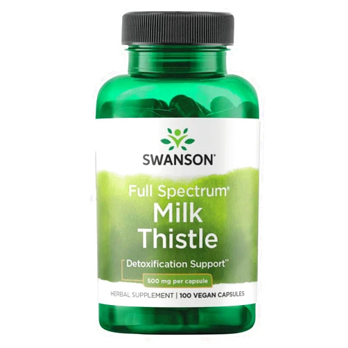 Swanson Full Spectrum Milk Thistle 500 mg 100 Caps
