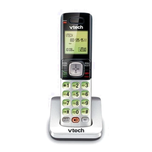 VTech CS6709 Accessory Cordless Handset, Silver/Black | Requires VTech CS6719, CS6729, CS6829, or CS6859 Series Phone System to Operate