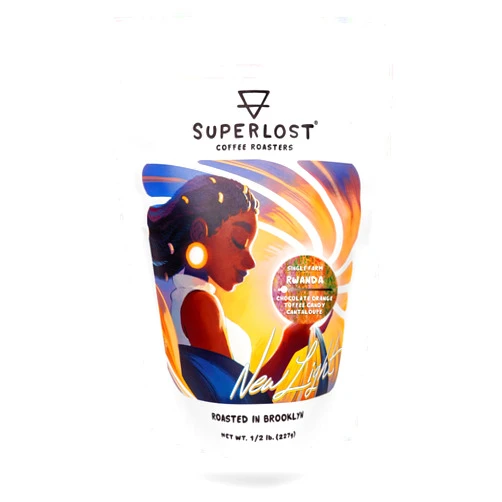 Superlost Coffee New Light, Light Roast, Whole Bean, Rare Ethiopian Microlot Farm, Roasted Fresh Daily, Bulk Coffee, Scandanavian Style, Bright Coffee