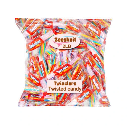 Zeeskeit Twizzlers Pull N Peel Candy, Strawberry Blast, 0.6 oz, 2 Lbs Individually Wrapped Licorice Candy, Chewy Fun Size Fruit Twists, Bulk, Easter, Halloween Sweets by Zeeskeit Strawberry Blast 2 Pound (Pack of 1)
