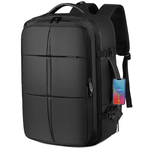 TOTWO Travel Backpack, Extra Large Backpack, Carry On Backpack, 50L Expandable Flight Approved Big Bag Waterproof Business Luggage Suitcase Rucksack Casual Daypack Fits 17 Inch Laptop, Gifts for Men&Women