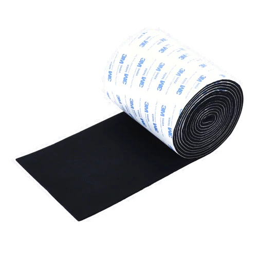 VOCOMO Felt Furniture Pads, Heavy Duty Felt Strip Roll with Adhesive Backing Felt Pads Furniture Feet Cuttable Felt Tape for Protecting Hardwood Floors(5 x 120 x 0.12 Inch, Black)