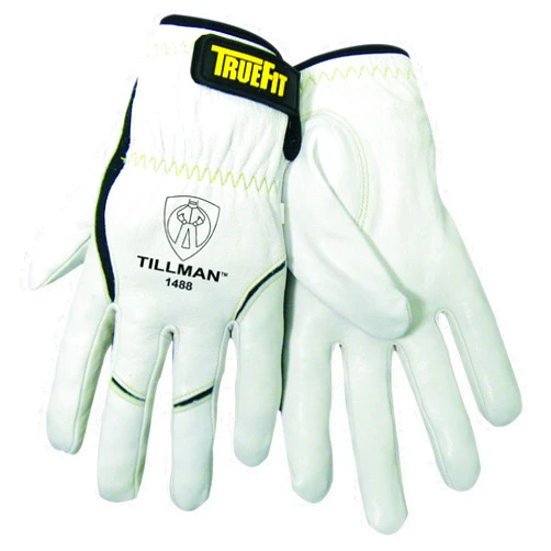 Tillman John Tillman and Co 1488 S True Fit Small Top Grain Kevlar/Goatskin Super Premium Grade TIG Welders' Glove with Elastic Cuff, V Design Thumb/Hook/Loop Closure, English, 15.34 fl. oz, Plastic, 1 x 10 x 4.25 (ARAS-TIL1488S)