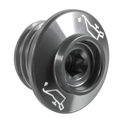 Sinkees Motorcycle Engine Oil Filler Cap M20x2.5 Aluminum Oil Plug for MT-09 2013-2019 for Niken 2018-2019 for T-Max 530/DX/SX 2017-2019 for XSR900 2016-2019 (Titanium)