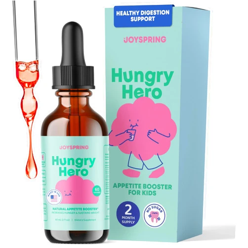 JoySpring Appetite Booster for Kids Ages 3+ | Natural Weight Gain with L-Lysine & B Vitamins | Toddler Appetite Booster | Supports Healthy Growth & Development | 2oz Liquid