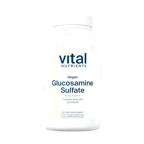 Vital Nutrients Vegan Glucosamine Sulfate 750mg | Healthy Cartilage, Mobility, and Joint Support Supplement | Vegetable Source of Glucosamine | Gluten, Dairy, Soy Free | Non-GMO | 60 Capsules