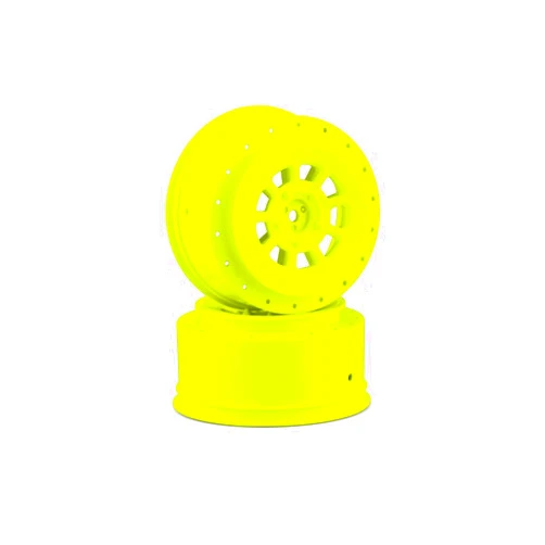 J Concepts Inc. 9-Shot 12mm Hex 3mm Offset Wheel Yellow 2pc JCO3420Y RC Tire