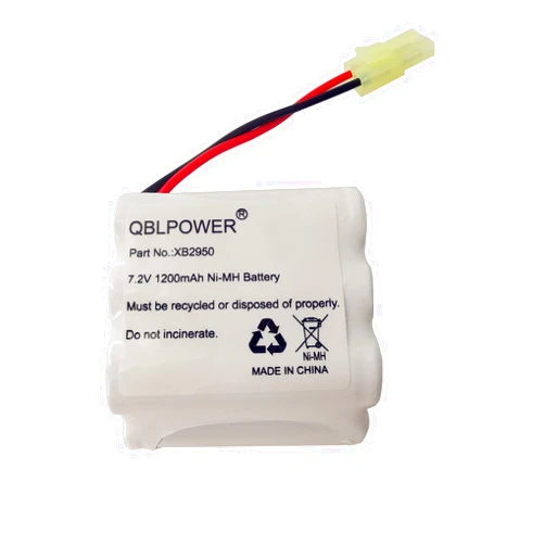 QBLPOWER XB2950 Battery Pack 7.2V 1200mAh Ni-Mh Compatible with Euro Pro Shark Vacuum Carpet Sweeper V2950 V2950A V2945Z V2945 (1 Pack)