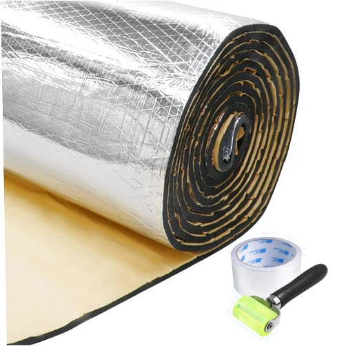 BuyUneed 5/8 Inch Thick Heat-Resistant Sound Deadening Mat 15 mm Closed Cell Foam Car Bonnet Heat&Noise Insulation Dampening (136