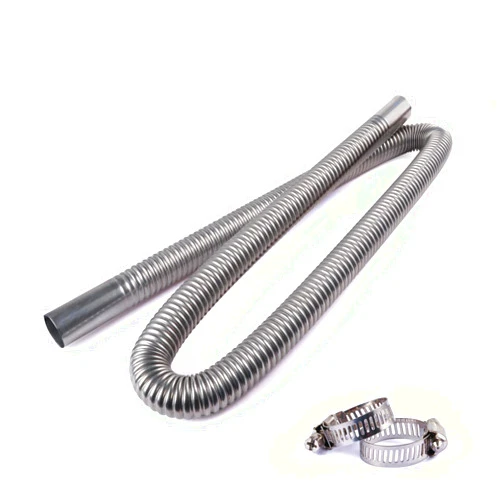 FizLig Inner Exhaust Pipe - Stainless Steel Parking Air Heater Generator Flex Exhaust Extension Pipe | Parking Air Heater Fuel Tank Diesel Gas Vent Hose (200CM/78.7inch)