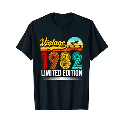 40 Jahre Geschenk Geburtstagsshirt Deko Vintage 1982 40th Birthday Men Women Retro T-Shirt