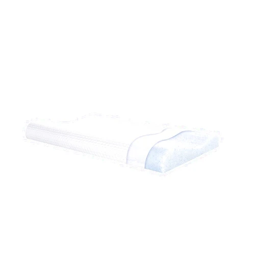 SUQ I OME Slim Sleeper-Gel Thin Memory Foam Pillow for Sleeping,Contour Thin & Low Cervical Profile,for Neck Pain, Stomacher, Back and Side Sleeper，Soft (23.6x13.7x2.4/1.9 inch, White)