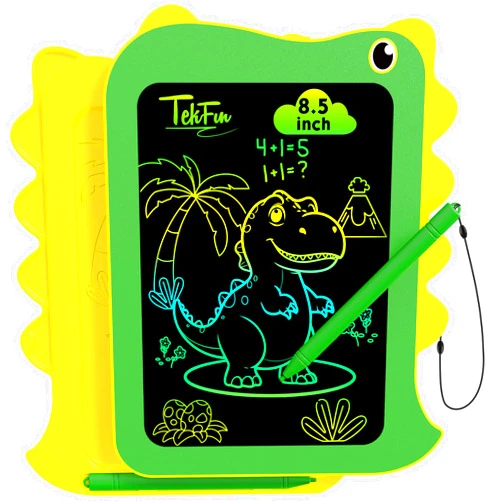 TEKFUN Toddler Boy Toys, LCD Writing Tablet for Kids, Doodle Board Tablet Toy, Travel Essentials Toys for 3 4 5 6 Year Old Boys Girls Birthday Christmas Gifts (8.5inch Green)