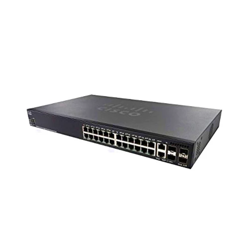 Cisco SG350X-24MP 24-Port Gigabit PoE Stackable Managed Switch (Renewed)