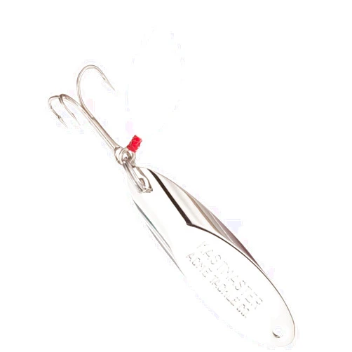 Acme Kastmaster Lure with Bucktail Teaser and Treble Hook,Chrome