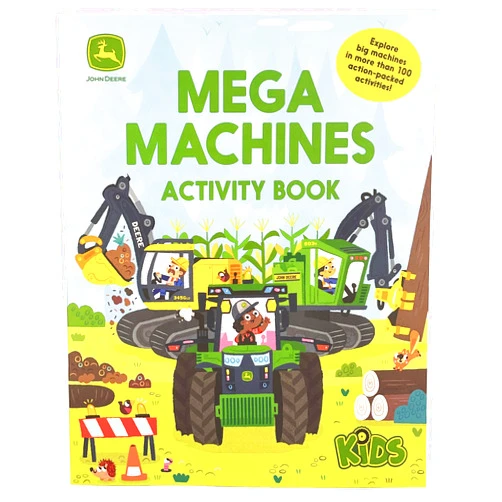 Jack Redwing,Cottage Door Press,Steven Wood John Deere Kids: Mega Machines Tractor and Truck Puzzles, Mazes & Coloring Activity Book for Boys 4-8, More than 100 Activities