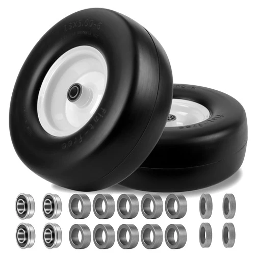 PANDEELS 13x5.00-6 Flat Free Tire and Wheel by PANDEELS, 13 x 5.00-6 Tires with 3/4