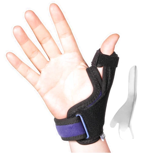 Velpeau Thumb Wrist Support Brace, CMC Thumb Spica Splint for Arthritis Pain, De Quervains Tenosynovitis, Trigger Thumb, Tendonitis, Sprain, Fits Both Left or Right Hands (Aluminum Insert Version, M)