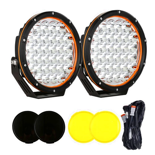 BIGLION.X 9 inch Round Led Offroad Lights Offroad Driving Lights Super Bright LED Driving Lights Spot Lights Waterproof IP68 12V 24V for Pickup Trucks SUV UTV 4WD