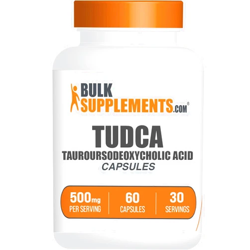 BulkSupplements.com TUDCA Capsules - TUDCA Supplement, Tauroursodeoxycholic Acid, TUDCA 500mg - Liver Support, Gluten Free - 2 Capsules per Serving, 30-Day Supply, 60 Capsules (Pack of 1)