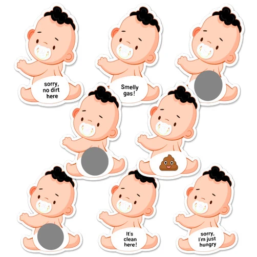 TUKIMA Zuoziosx Baby Shower Games 38 Raffle Cards, Baby Shower Activity and Idea, Fun and Easy to Play