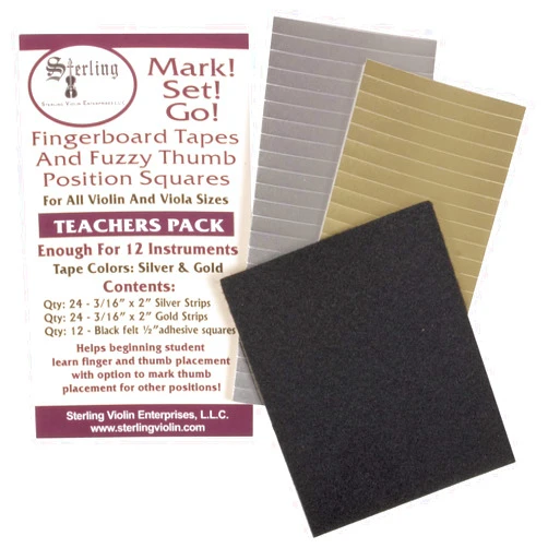 By Sterling Violin (Contributor) Mark! Set! Go! Instrument Fingerboard Tape: Teacher Pack