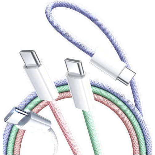 Jahobet 4*Android Auto Data Cable, Usb C Long Charging Cable C Type To C Type Cable For Iphone 15 Pro Max 15pro Plus Usbc Short 3 Inch Phone Charger Apple Braided Samsung S25 S24 S23 Ultra Multiple Woven Cord
