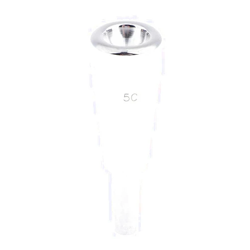 Almencla Gold/Silver Trumpet Mouthpiece (5C) Size Premium, Silver