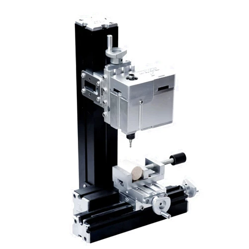 ZR ZHRUI Electroplated Mini Metal Milling Machine 36W 20000rpm DIY Vertical Miniature Mill Lathe Machine Tools for Creative Maker Miniature Miller