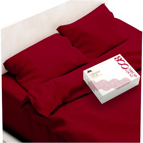 Mayfair Linen 100% Egyptian Cotton Sheets Full Size - 800 Thread Count 4 PC Deep Pocket Full Size Sheets Set, Silky Soft Cooling Sateen Weave Luxury Hotel Sheets, Fits Mattress Upto 18