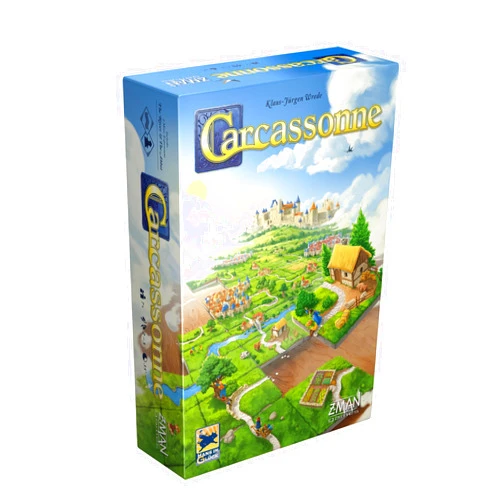 Z-Man Games Carcassonne Board Game (BASE GAME) | Board Game for Adults and Family | Strategy Board Game | Medieval Adventure Board Game | Ages 7 and up | 2-5 Players | Made by Z-Man Games