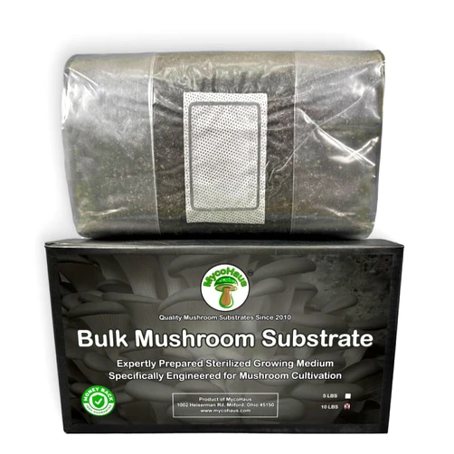 MycoHaus Compost for Mushroom Growing | Sterilized Substrate for Mushrooms | Mushroom Soil Organic | Home Cultivation Supplies | 5 Pound (2 Pack)