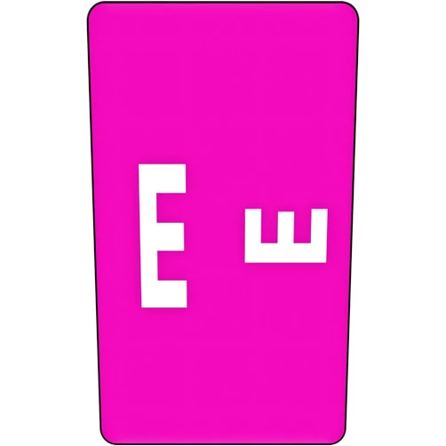 Smead AlphaZ ACCS Color-Coded Alphabetic Label E, Purple, 100 Labels per Pack (67175)