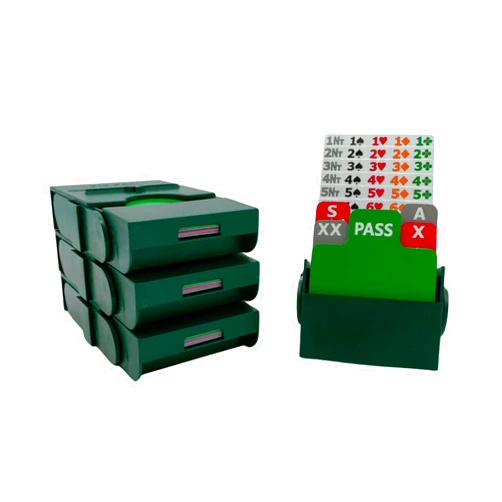 Baron Barclay Bid Pal – Bridge Bidding Devices for The Card Game Bridge – Set of 4 (Green)