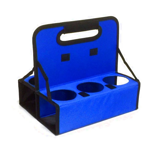 AJKgifts AJK Gifts Cup Carrier Holds 6 Cups or Cans- Blue