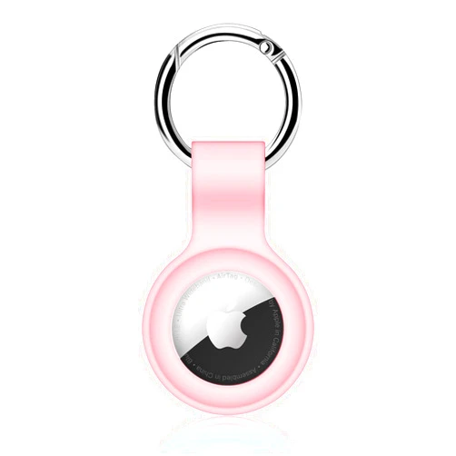 Pautas Airtag Holder, Ultra Light Silicone Case for Airtags, Protective Cover Compatible with AirTag GPS Item Finders with Anti-Lost Keychain for Bags, Keys, Dog Cat Collar, Luggage