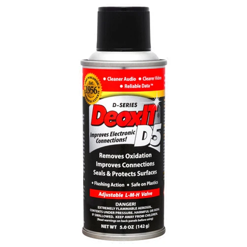 CAIG LABORATORIES CAIG DeOxit Cleaning Solution Spray, 5% Spray 5oz (4-Pack)