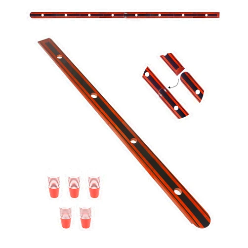 WodGod 4 or More Person Shot Board, Unique Head-Tail Connection Design, Mutiple Together into Longer Ski Board, With 50 Cute Cups and Assembly Tools. Perfect for Mega Party and Celebrations