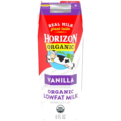 Horizon Organic Shelf-Stable 1% Low Fat Milk Boxes, Vanilla, 8 fl oz