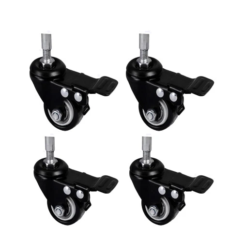 ToxiRium Reptile Caster Wheels Set of 4,Terrarium Wheels with Brake Reptile Tank Accessories for Toxirium PVC Enclosure