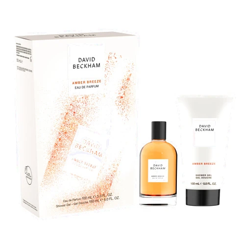 David Beckham Amber Breeze Eau de Parfum and Shower Gel Gift Set for Men, Ambery Aromatic Fragrance, 3.3oz, 5oz