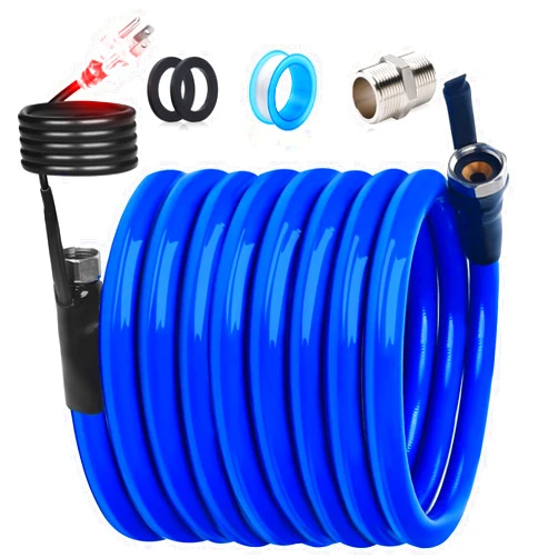 HOHOMETIC 75FT 90FT Heated Water Hose for RV,-45 ℉ Antifreeze 4.0 Upgraded Heated Drinking Garden Water Hose，Rv Accessories，Rv Water Hose