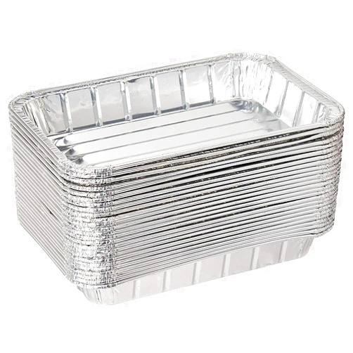 DCS Deals Pack of 10 Disposable Aluminum Foil Toaster Oven Pans -Mini Broiler Pans | BPA Free | Perfect for Small Cakes or Personal Quiche | Standard Size - 8 1/2
