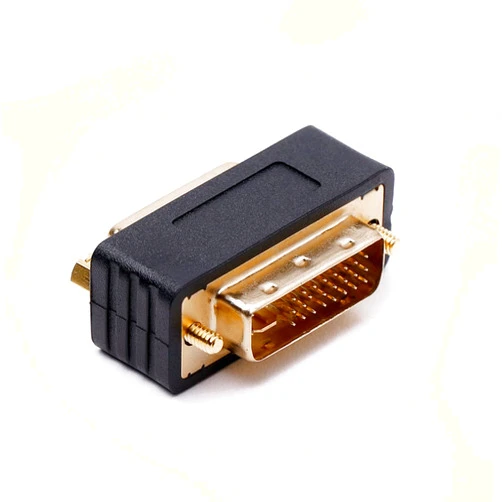 Arnorin DVI-D Male to DVI-I Female Port Saver Adapter Compact Size Gold Plated