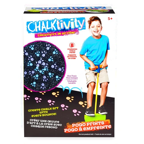Chalktivity – Creativity in Action – Pogo Print with 8 Powdered Chalk Pack