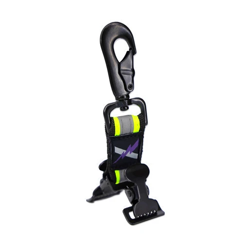 Lightning X Products The Original Lightning X Dual Reflective Firefighter Extrication Work Glove Ballistic Nylon Strap w/Double Alligator Clips