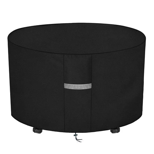 Dokon Heavy Duty Fire Pit Cover Waterproof Round Patio Fire Bowl Cover Anti-UV 600D Oxford Fabric Outdoor Firepit Covers with Air Vent (32