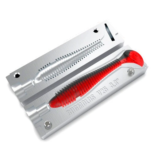 Generic Aluminum Injection Soft Plastic Lure Mold for Fishing Impact Fat Paddle Tail Swimbait 3.8