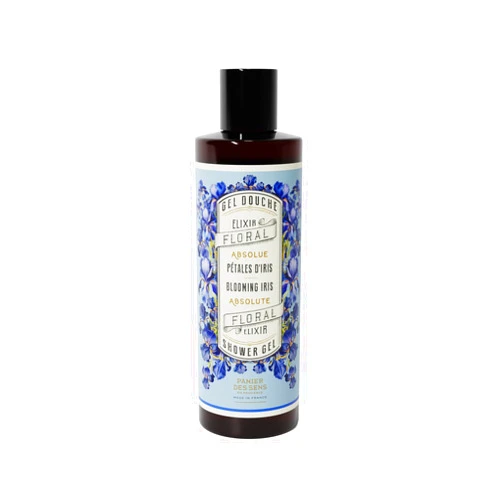 Panier des Sens - Blooming Iris Shower Gel - Foaming Body Wash Women & Men - Moisturizing Body Soap with Glycerin, Olive Oil - 95% Natural Ingredients Body Care - Vegan Liquid Body Wash - 8,45 floz