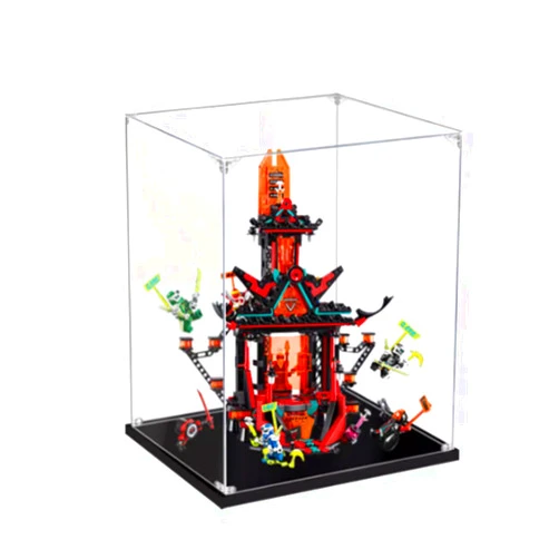 XDHVBES Acrylic Dustproof Display Case Designed for Lego 71712 Temple of Madness Model Collection Protection Display Case (Model Kit Not Included) (3mm), White